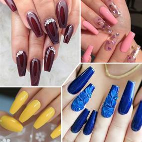 img 1 attached to Набор полирования гелевых ногтей Poly Nail Gel Extensions Builder Gel UV/LED Soak Off Acrylic Fashion Gel Polish для начинающих мастеров маникюра в домашних условиях - 9 цветов (15г) - Набор для удлинения ногтей Поли образца цветов.