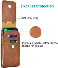 img 1 attached to Takfox Holster Samsung Leather Carrying Cell Phones & Accessories