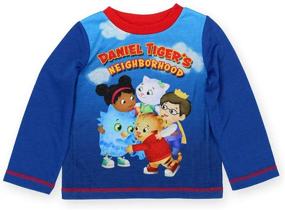 img 1 attached to 🐯 Long Sleeve Pajama Set for Toddler Boys in Daniel Tiger Neighborhood
