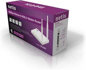 img 4 attached to 📶 High-Speed Wireless N ADSL2 Modem Router Combo with High Gain Antenna - Netis DL4323 300Mbps