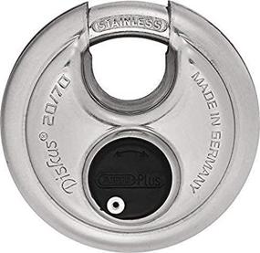 img 4 attached to 🔒 ABUS 20/70 Diskus Stainless Steel Padlock: 3/8" Shackle, Keyed Different, German-Made Security Solution
