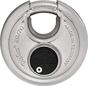 img 1 attached to 🔒 ABUS 20/70 Diskus Stainless Steel Padlock: 3/8" Shackle, Keyed Different, German-Made Security Solution