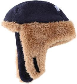 img 1 attached to 🧥 Warm & Cozy: Connectyle Toddler Fleece Trapper Winter Boys' Accessories for Cold Weather