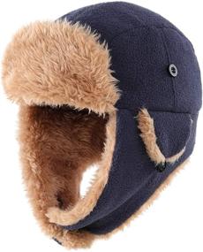 img 4 attached to 🧥 Warm & Cozy: Connectyle Toddler Fleece Trapper Winter Boys' Accessories for Cold Weather