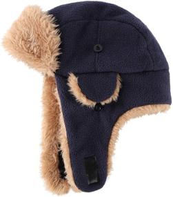 img 2 attached to 🧥 Warm & Cozy: Connectyle Toddler Fleece Trapper Winter Boys' Accessories for Cold Weather