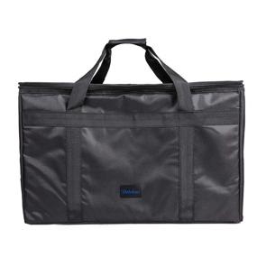 img 3 attached to 🛍️ Large Insulated Food Delivery Bag for UberEats, Doordash, GrubHub - Commercial Catering, Grocery Tote, Pizza Transport - Reusable Warmer Bag - 22" x 11" x 14" - Black