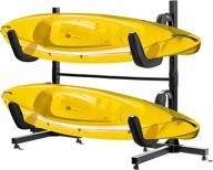 vivohome heavy duty freestanding dual storage rack: height adjustable stand for kayaks, sup paddle boards, and canoes logo