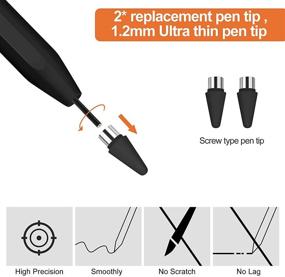 img 2 attached to 🖊️ Granarbol Stylus Pen for iPad Pencil: Rechargeable Active Stylus Pen for Precise Digital Writing & Drawing, Compatible with iPad/iPhone/Tablets
