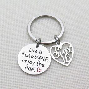 img 1 attached to 👧 Beautiful Stainless Daughter Birthday Keychain