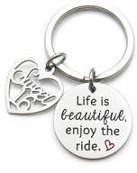 👧 beautiful stainless daughter birthday keychain logo