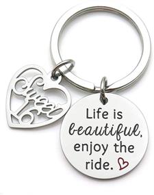 img 4 attached to 👧 Beautiful Stainless Daughter Birthday Keychain