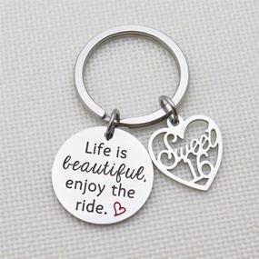 img 2 attached to 👧 Beautiful Stainless Daughter Birthday Keychain