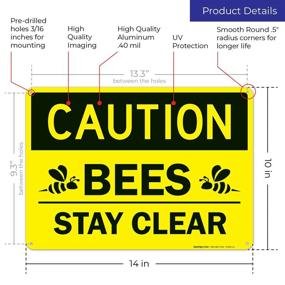 img 2 attached to Premium Weather Resistant Aluminum Printed Sign: Caution