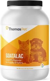 img 4 attached to 🐐 Thomas Pet Goatalac - Nutrient-Rich Goat Milk Formula for Puppies & Kittens with Sensitive Digestive Systems - 4 Pounds Powder Replacer for Healthy Development