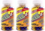 💊 stacker 2 fat burner capsules: ephedra free formula, 100-count bottle (pack of 3) - extra strength weight loss supplement logo