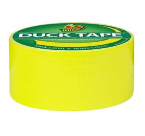 img 2 attached to Лента Duck Brand Color Duct Tape: 1,88 дюйма х 15 ярдов (атомный желтый)