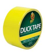 лента duck brand color duct tape: 1,88 дюйма х 15 ярдов (атомный желтый) логотип