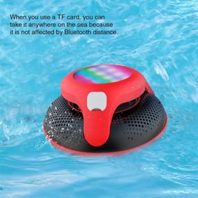 img 3 attached to 🏊 Enhance Your Pool Party Experience with the Pool Floating IPX7 Waterproof Bluetooth Speaker – Red