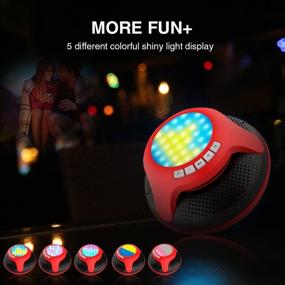 img 1 attached to 🏊 Enhance Your Pool Party Experience with the Pool Floating IPX7 Waterproof Bluetooth Speaker – Red