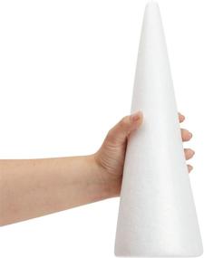 img 1 attached to 🎄 DIY Craft Essentials: White Foam Tree Cones - 4.5 x 13.5 in, 4 Pack