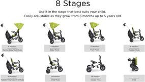 img 3 attached to 🚲 Joovy Tricycoo UL - Folding Push Tricycle with Reversible Seat, 8 Stages, Forged Iron, Kids Tricycle