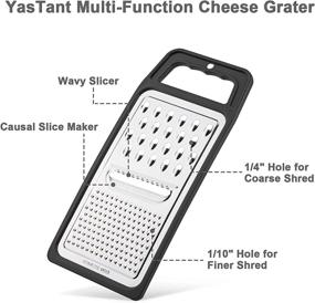 img 2 attached to YasTant Professional Cheese Slicer: Luxury Size Stainless Steel Cutter Board for Block Cheese - Heavy Duty Wire Cutter - Perfect for Soft & Semi Hard Cheese (Black)