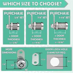 img 3 attached to 🔒 Secure and Durable LATCH.IT RV Storage Locks - 5-Pack Compartment Locks for Camper or Trailer - Heavy-duty Metal Cam Locks with 10 Keys