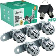 🔒 secure and durable latch.it rv storage locks - 5-pack compartment locks for camper or trailer - heavy-duty metal cam locks with 10 keys logo
