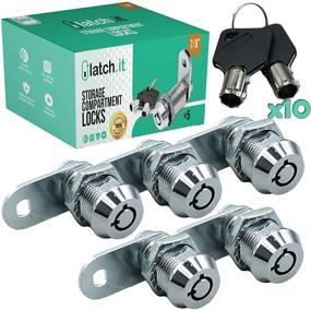 img 4 attached to 🔒 Secure and Durable LATCH.IT RV Storage Locks - 5-Pack Compartment Locks for Camper or Trailer - Heavy-duty Metal Cam Locks with 10 Keys
