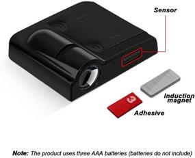 img 2 attached to 🚘 Enhance Your Hyundai Experience: Wireless LED Car Door Light Logo Projector for Accent, Elantra, Sonata, and More!