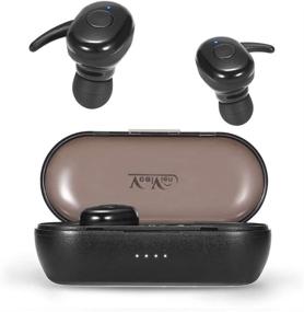 img 4 attached to 🎧 WXM Wireless Earbuds with Bluetooth 5.0 | Deep Bass Stereo | 24 Hrs Playtime | One Button Control | IPX5 Waterproof | Sports Earbuds with Mic | Drop-Safe Fit Design | Ideal for Workout Fitness