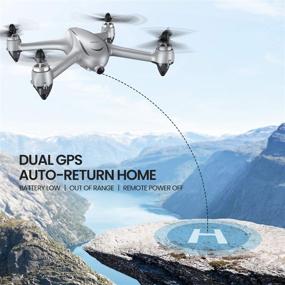 img 1 attached to Potensic D80 Drone for Adults - 2K FHD Camera, GPS FPV, 🚁 Long Flight Time, Auto Return Home, Follow Me, Brushless Motor - Includes Carrying Case