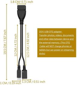 img 1 attached to 🔌 Кабель Micro USB Host OTG с Micro USB-питанием для Samsung S7 Edge, S6 Edge, S5, S4 и Nexus 10 9 7 4 Player + все остальные - набор из 2