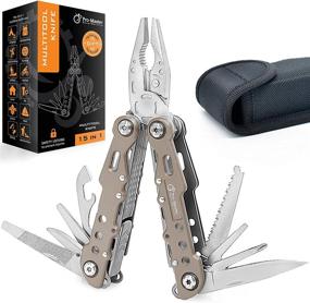 img 4 attached to 🔧 15-in-1 Multitool Pocket Knife - Perfect Christmas Gifts for Men, Dad, Husband, Son - Portable Heavy Duty Folding Utility Multi Tool for Men - Ultimate EDC Gear for Camping Survival Travel Home