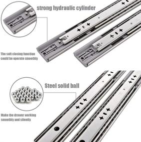 img 3 attached to 📦 VESLA HOME Industrial Hardware Drawer Slides with 3x Extension Capacity