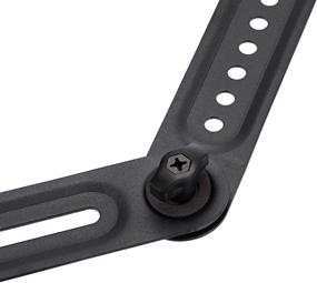 img 3 attached to 🔊 Enhance Your Home Theater Setup with the Amazon Basics Universal Sound Bar TV Bracket: Adjustable Arm for Mounting Above or Under TV, Black