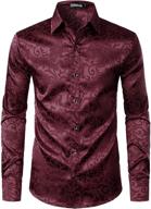 👔 elevate your style with zeroyaa luxury jacquard wedding zlcl27 emerald men's clothing and shirts logo