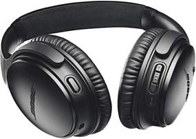 img 4 attached to Bose QuietComfort 35 (Series II) Wireless Headphones - Noise Cancelling, Alexa Voice Control - Black - Renewed Version - Worldwide Shipping