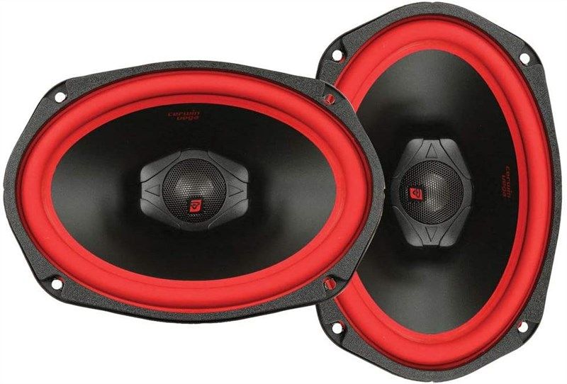 v469 100watts handling coaxial speaker logo