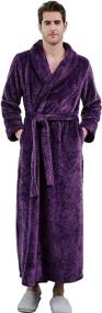 img 4 attached to Indulge in Opulence with our Purple Luxury Fleece Bathrobes