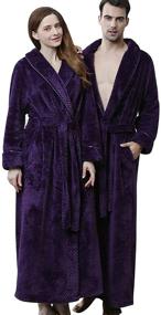 img 2 attached to Indulge in Opulence with our Purple Luxury Fleece Bathrobes