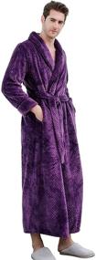 img 3 attached to Indulge in Opulence with our Purple Luxury Fleece Bathrobes