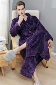 img 1 attached to Indulge in Opulence with our Purple Luxury Fleece Bathrobes