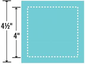 img 2 attached to 🔳 Sizzix Multi Color Bigz Die 657609: 4-inch Square | Top-Rated One Size Die Cutter