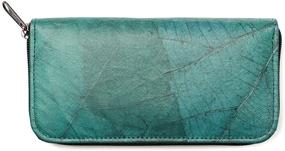 img 3 attached to Handmade Leaf Leather Womens Wallet Women's Handbags & Wallets