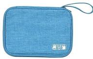 boe-blue electronic organizer: портативная сумка для кабелей и аксессуаров для электроники - водонепроницаемая сумка для хранения кабелей, usb, sd-карт, power bank, наушников. логотип
