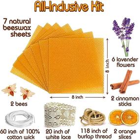 img 2 attached to 🕯️ All-Inclusive Beeswax Candle Making Kit - 22 Pcs Supplies for Adults and Kids - DIY Candle Starter Kit