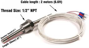 img 3 attached to 🌡️ ATOPLEE Stainless Steel Waterproof Pt100 Temperature Sensor Probe