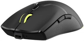 img 4 attached to 🖱️ DELUX M800DB 70G(2.47oz) 2.4G Wireless Ergonomic Gaming Mouse, Long-lasting Battery Life up to 30 Hours, with PAW3325 10000DPI, Thin and Durable Weave Cable, 6 Customizable Buttons and RGB Lighting (Black)