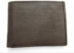 img 1 attached to 👜 Premium Brown Leather Bifold Pouch Wallet: Stylish and Functional